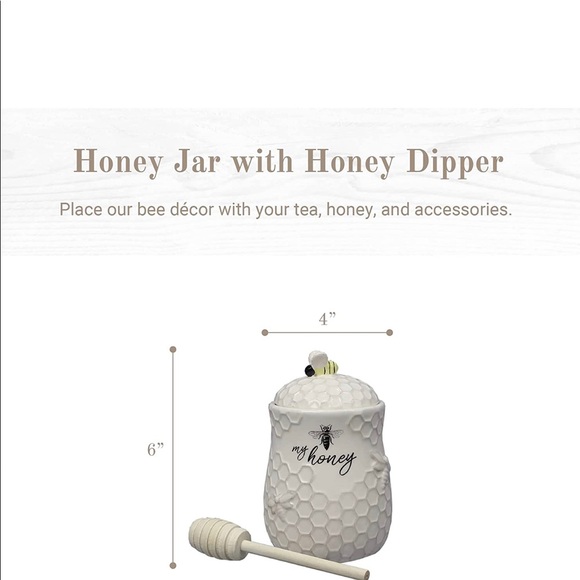 Honey Jar and Dipper Set - Picture 3 of 3